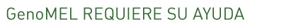 GenoMEL needs your help